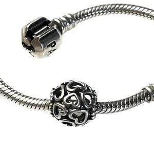 Pandora 790964 Sterling Silver Open Your Heart Openwork Charm
